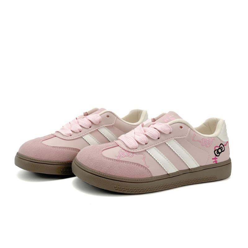 - Cute Cat Embroidery Women's New Versatile Board Shoes Casual Little White Shoes Women