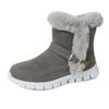 Winter Damen Schneestiefel Fleece verdickte kurze Stiefel warm seitlicher Reißverschluss Baumwollschuhe
