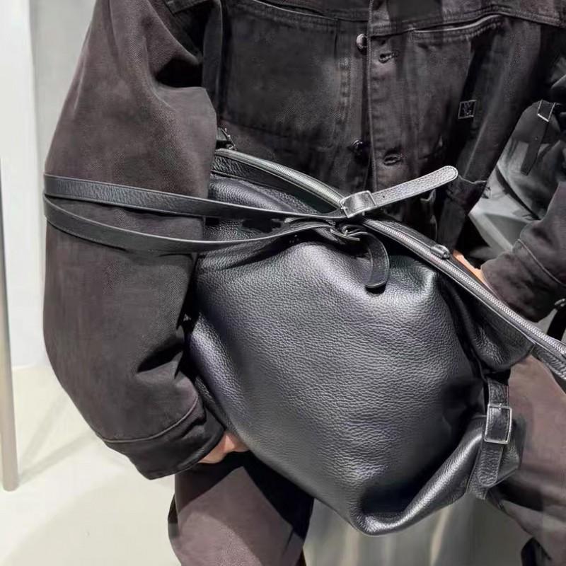 2025 Winter Black Canvas Tote Bag With Suede Lining Street Style Oversized Shoulder Handbag Daily Wear
