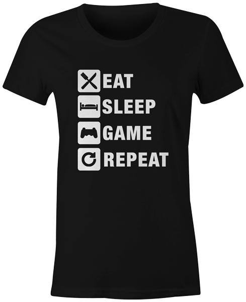 

Gaming Gamer Funny Novelty Joke Swag Fashion Popular - Eat Sleep Game Repeat 2XL