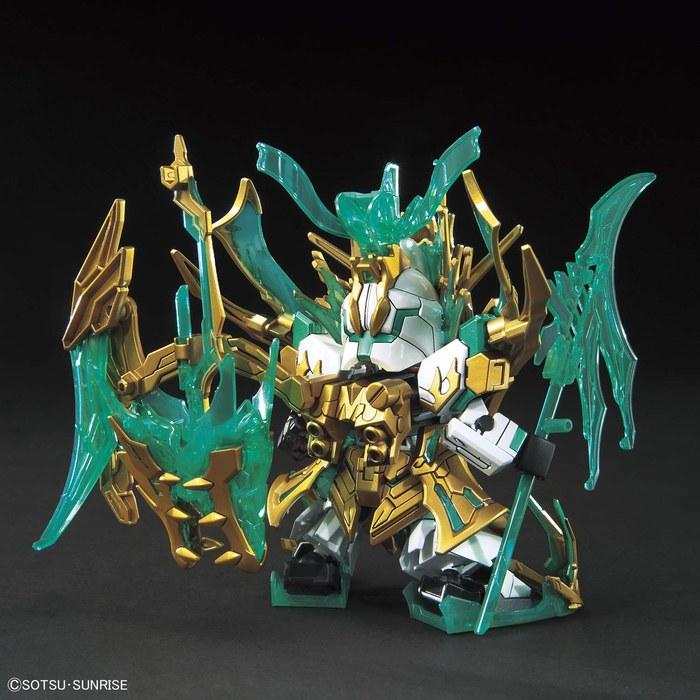 SD Gundam Sangoku Souketsuden Bushou Guan Yu Yun Chang Nu Gundam Color-Coded Plastic Model BAS5058933 Multi Approx 8.5cm