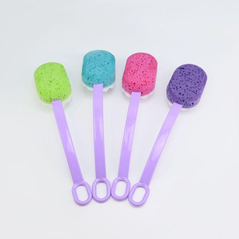 2PCS Soft Body Scrubber Reusable Exfoliating Sponge Shower Sponge Wash