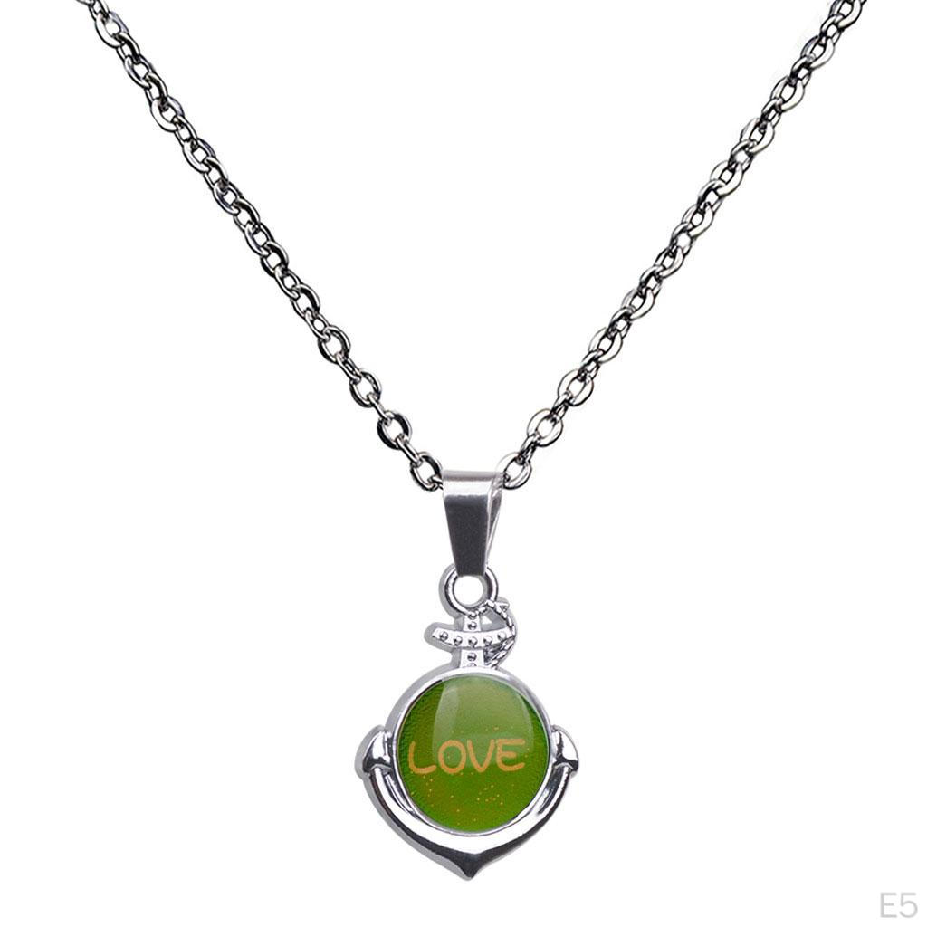 Mood Necklace Girls Retro Alloy Chain Jewellery