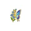 1/6Pcs Vintage Floral Butterfly Brooch Colorful Insect Enamel Pin Set For Coat Collar Lapel Pins Metal Badges Jewelry Gift