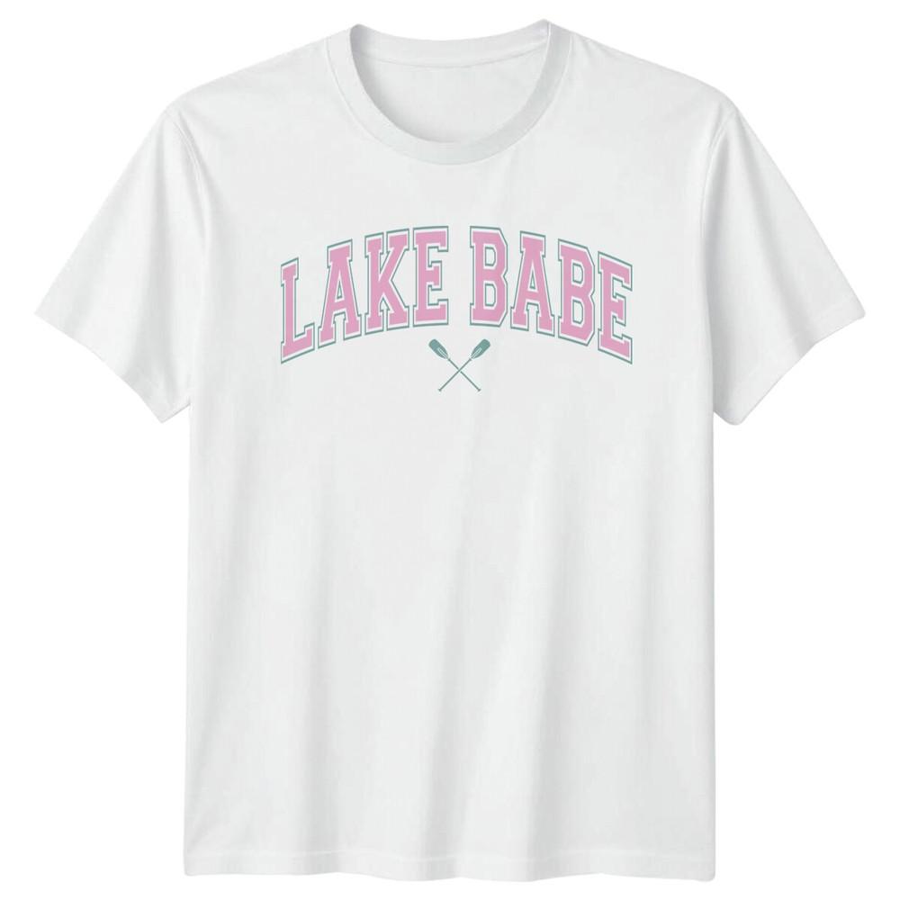 Lake Babe Crossed Paddles TShirt Nature Unisexs Unisexs Boating Tee S