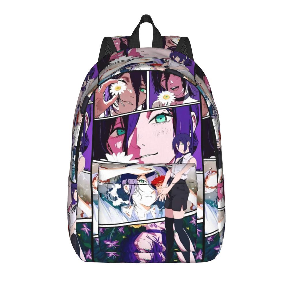 Power cool manga Backpack Chainsaws Mans Outdoor Style Backpacks Student Stylish High School Bags Custom Big Rucksack