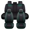 Full Set Car Seat Covers  Luxury Faux Leather Car Seat Covers, Universal Fit Full Coverage Protectors  Comfortable & Durable