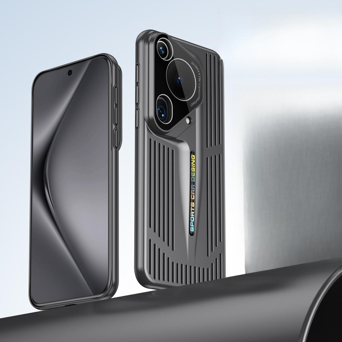 

Підходить для Huawei Pura70ultra Чохол для телефону з охолодженням Blade Дихаючий Mate60pro Повністю закритий Протиударний Захисний Чохол Huawei pura70 чорний