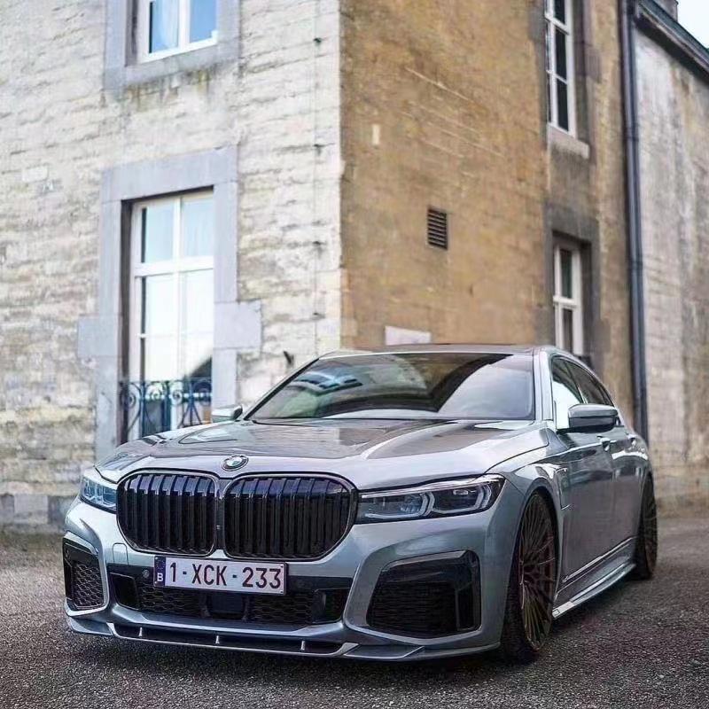 Glänzend Schwarz Lufteinlassgitter für BMW 7er G11/G12 LCI