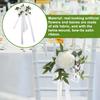 Forest Chair Back Flower Banquet Decoration Wedding Celebration Aisle Pew Flowers Floral Arrangement Silk Cloth Floral Plant
