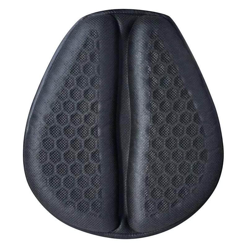 Cuscino Gel Pieghevole per Sella di Moto Struttura a Nido d'Ape 3D Ammortizzante Traspirante Cuscinetto Gel per Sella di Moto Cuscino in Gel per Sella