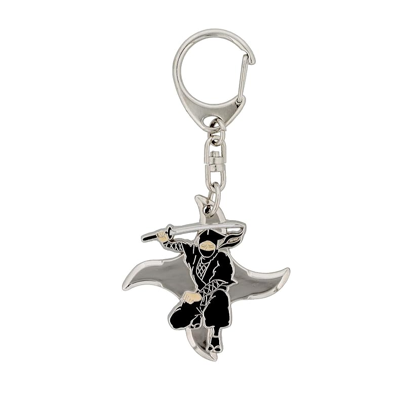 

[Daio Manufacturing] Japanese souvenirs tourist spot key ring metal inbound keyring lightweight gift Small gift (ninja)