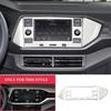 For VW T-CROSS Volkswagen Tcross 2018-2023 Console Display Panel Frame Cover Center Sequins Stickers Stainless Steel Accessories