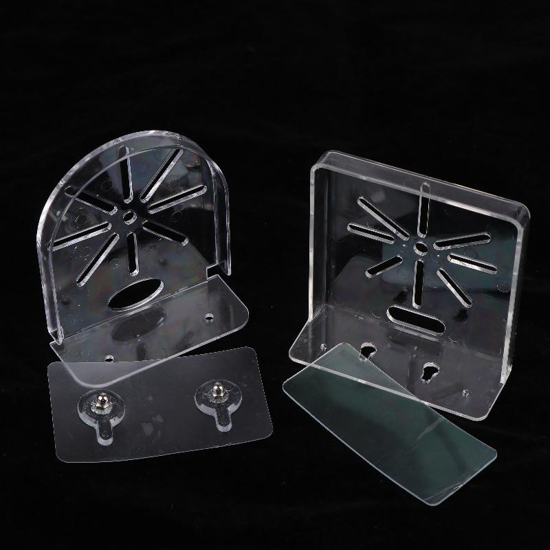 1 Set Mini Security Camera Baby Monitor Small Items Storage Support Holder Stand Acrylic Wall Mount Floating Shelf