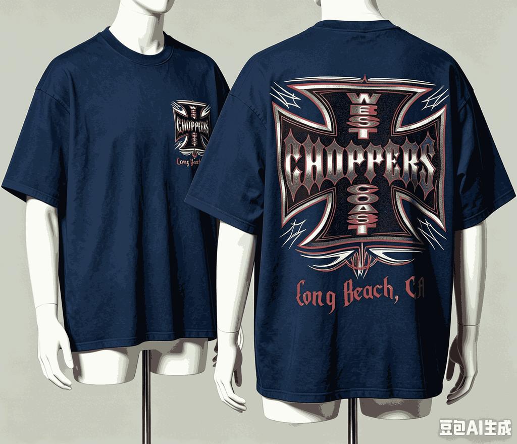 West Coast Choppers per Regalo Fan T-shirt Uomo Donna Harajuku Oversize Unisex Manica Corta Streetwear alta qualità Coppie Classico morbido Retro Moda