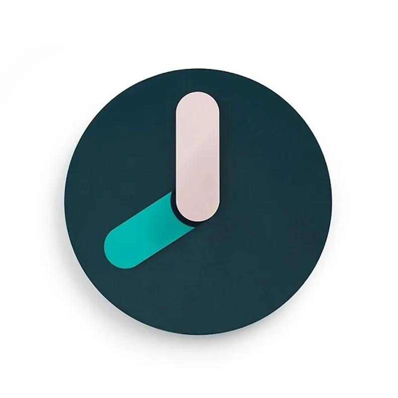 

Персональные 12-дюймовые настенные часы для современной домашней гостиной, небольшие, свежие, креативные, простые, модные, изысканные, бесшумные, круглые настенные часы 12 inch