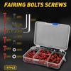 177pcs/Box Screws Aluminum Windscreen Screws Colorful Fasteners Screws Set Motorcycle Fairing Bolt Kit Motorcycle Modified Parts