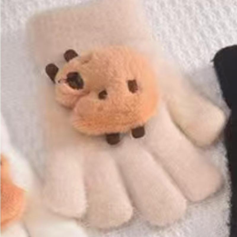Children's Gloves Winter New Boys and Girls Baby Five-finger Gloves To Keep Warm and Keep Out the Cold