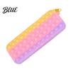 Decompression Pencil Case Pop Case Large Capacity Silicone Storage Bag with Odorless Bubble Toy Stationery for Kids School Office Stress Reducing