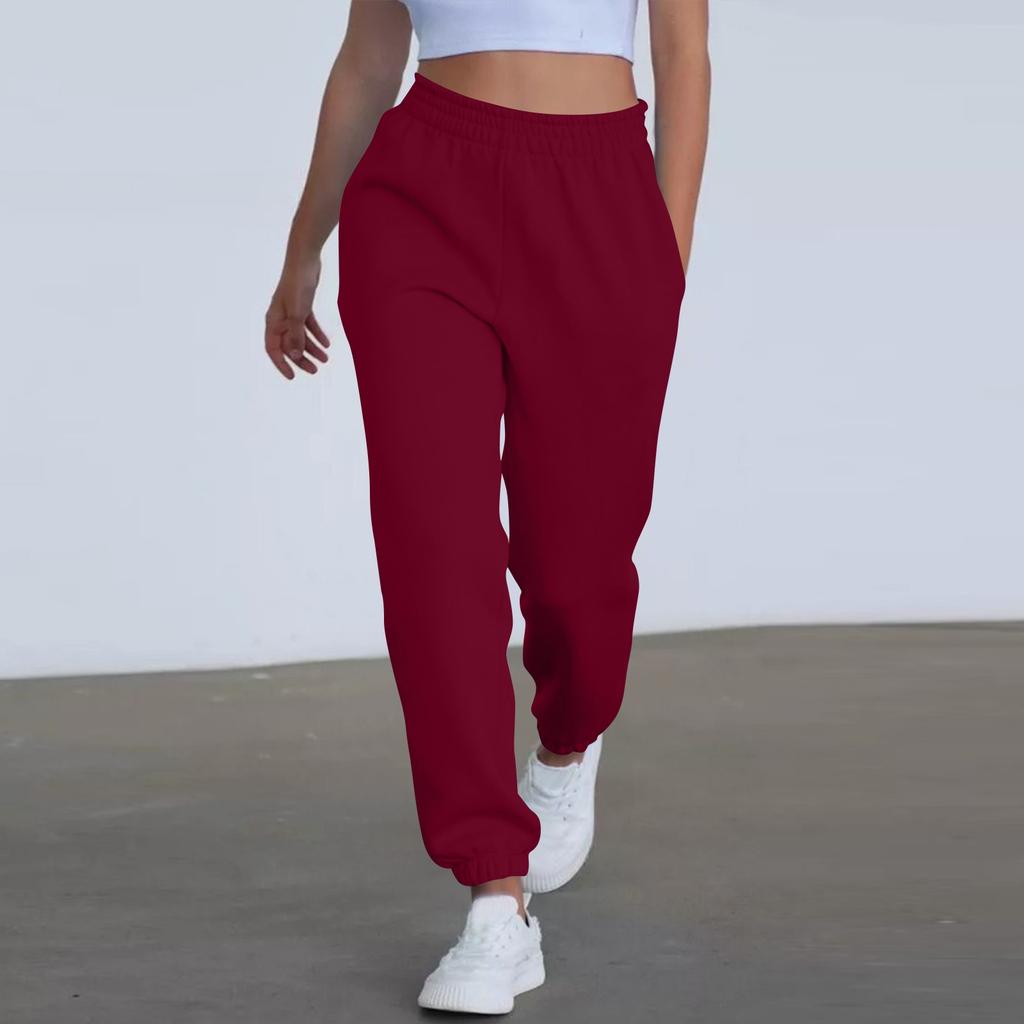 Women's High Waisted Loose Sportswear Pants Jogging Pants Fashionable Casual With Pockets