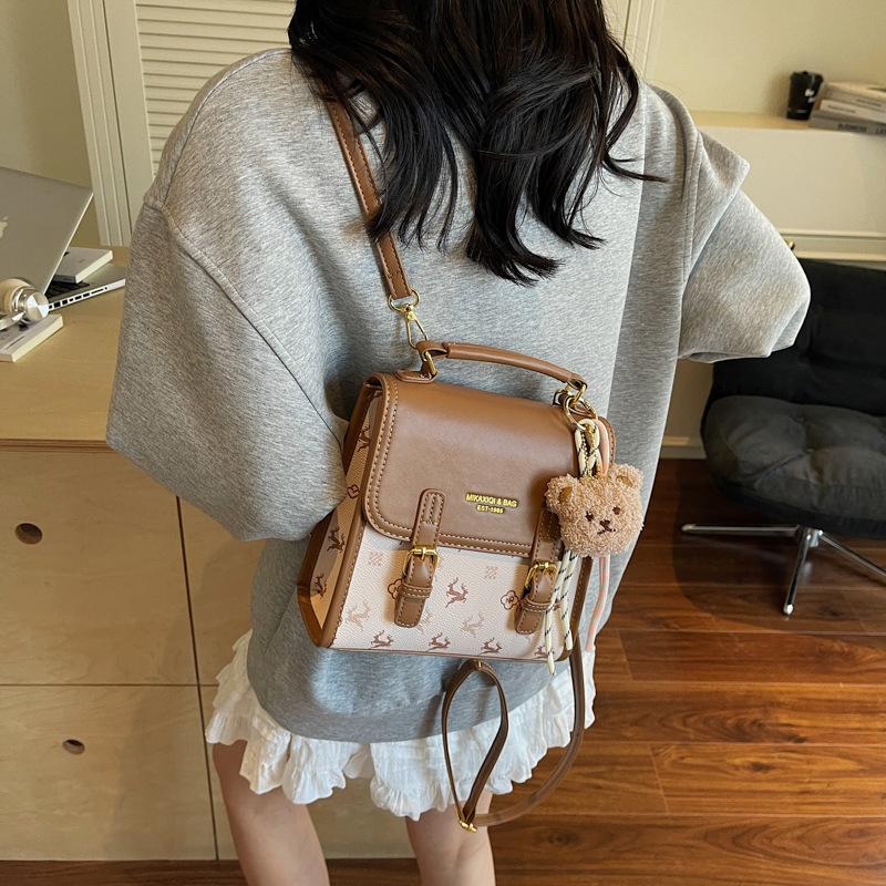 Wucifang Bags Women's Pink New Fashion Versatile Handbag Large Capacity Shoulder Bag Crossbody Bag Backpack