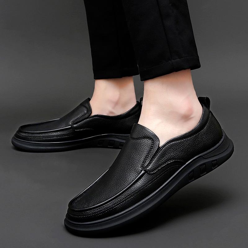 Golden Sapling Business Men's Casual Shoes Genuine Leather Male Flats Leisure Formal Wedding Loafers Party Men Moccasins