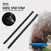 2Pcs English Spur Straps with Buckle,Wear Resistant Professional PU Leather Boots Training
