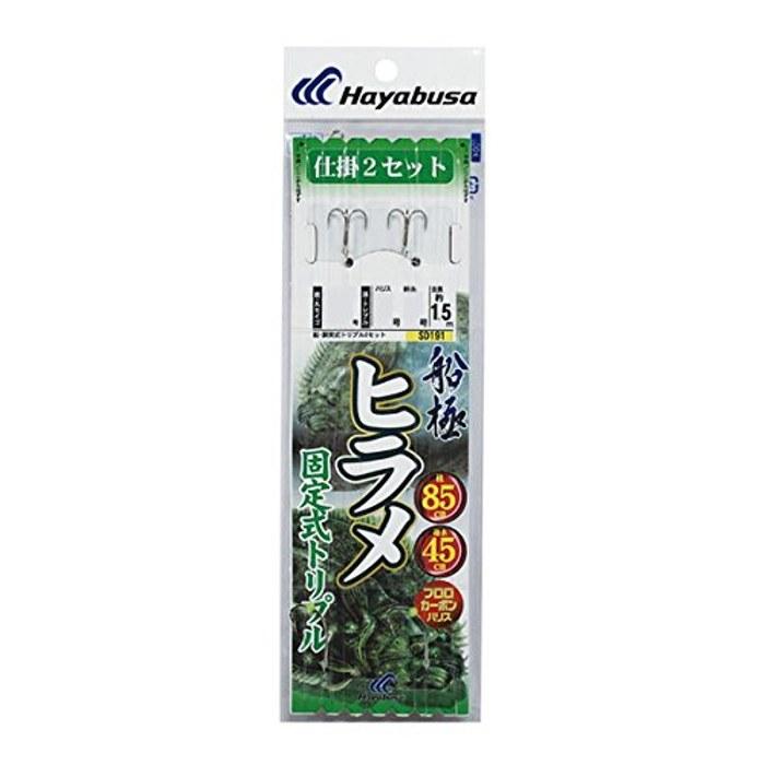 Hayabusa Senkyoku Hirame Fixed Triple Hook 2x2 18-7 SD191 White #18-7