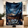 RMS Titanic Print Blanket - Soft & Comfortable, for Bedroom, Travel, Sofa, Home Decoration - Birthday Christmas Gift for Friend