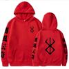 2024 Hot Anime Berserk Manga Logo Hoodies Hip Hop Long Sleeve Casual Loose Print Anime Unisex Oversized Sweatshirt