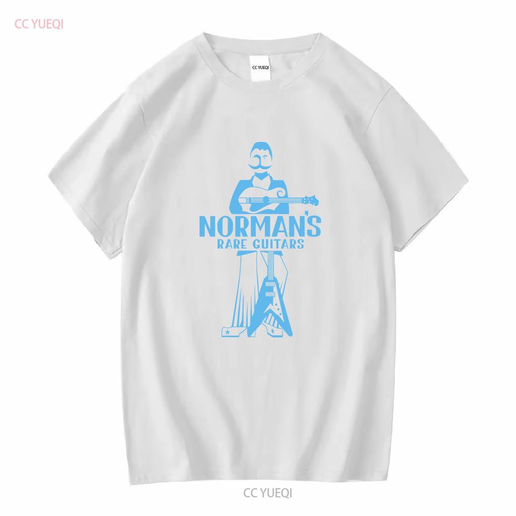 New Funny Normans Rare Guitars Since 1975 T shirt MEN BLACK ZISE S 5XL vintage Washed graphic homme Slightly streetwear