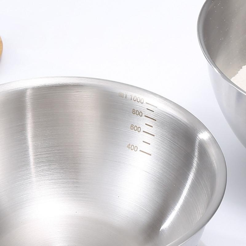 Convenient Storage Bowl Metal Nesting Bowl StainIess Steel Cooking Basins Multifunctional Bowl for Dessert Eggs Beating