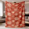 2026 Latest Flannel Blanket | Cozy Snowflake Pattern, Soft Flannel Throw Blanket, Versatile All-Season Comfort, Vintage Style, Lightweight & Warm for 