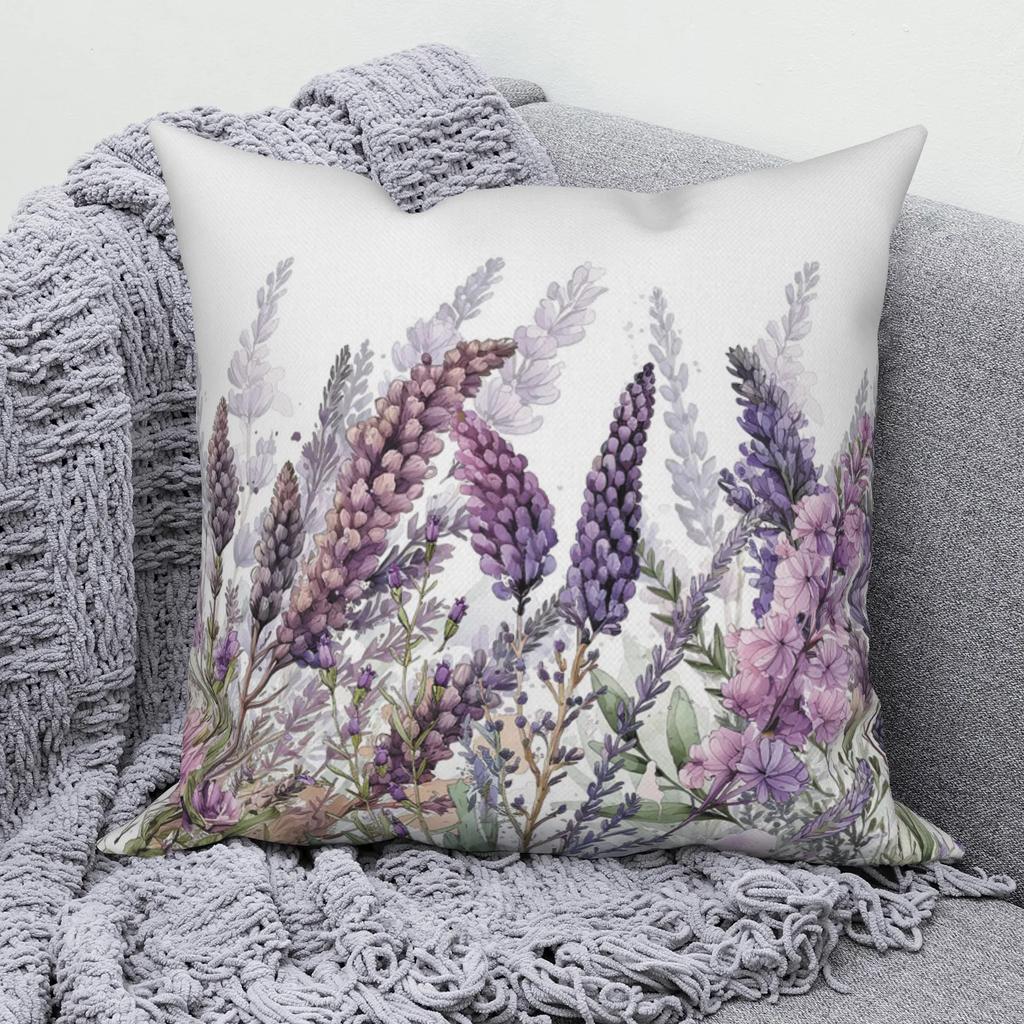 Tropical Flower Pattern Throw Pillow Cover With Short Plush Print For Living Room Sofa Decoration Cushion Cover Pillow Covers