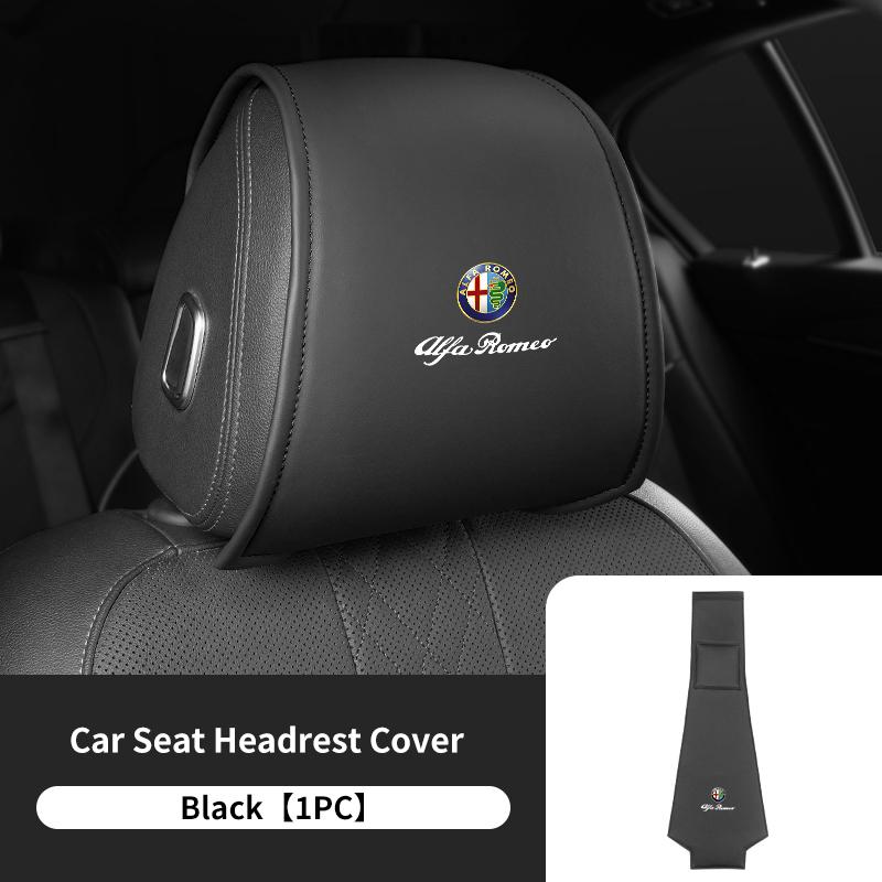 For Alfa Romeo Car Styling Headrest Case Anti-Dirty Dustproof Protective Cover GT Stelvio F1 Brera Volante Tonale Gloria Disco