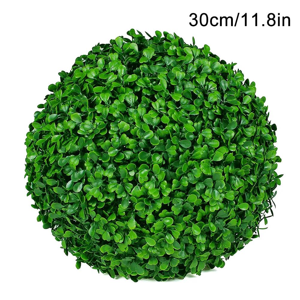 12-40cm Artificial Grass Topiary Balls Hanging Ball For Wedding Party Diy Hotel Home Yard Garden Decoration