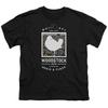 Woodstock Birds Eye View Kids Youth T-shirt Licensed Music Rock Band Tee Black