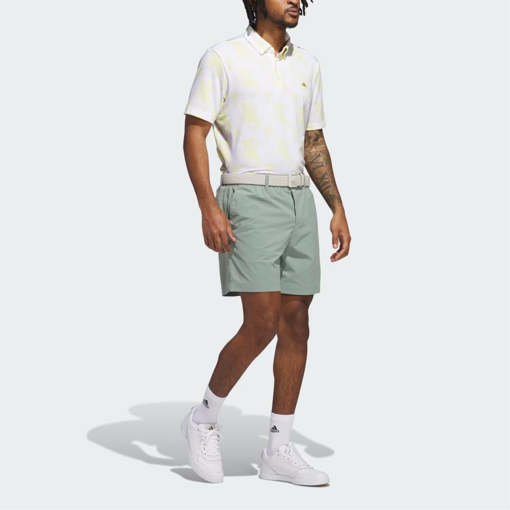 Adidas Go-To Printed Pullover Fashion Short Sleeve Polo Shirt Men Polo Shirts White Pink-Yellow JF4936