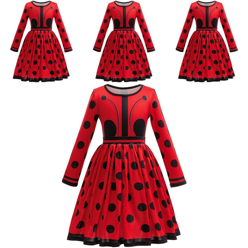 Miraculous: Tales Of Ladybug And Cat Noir Kids Halloween Costume Dress For Party And Cosplay Fun
