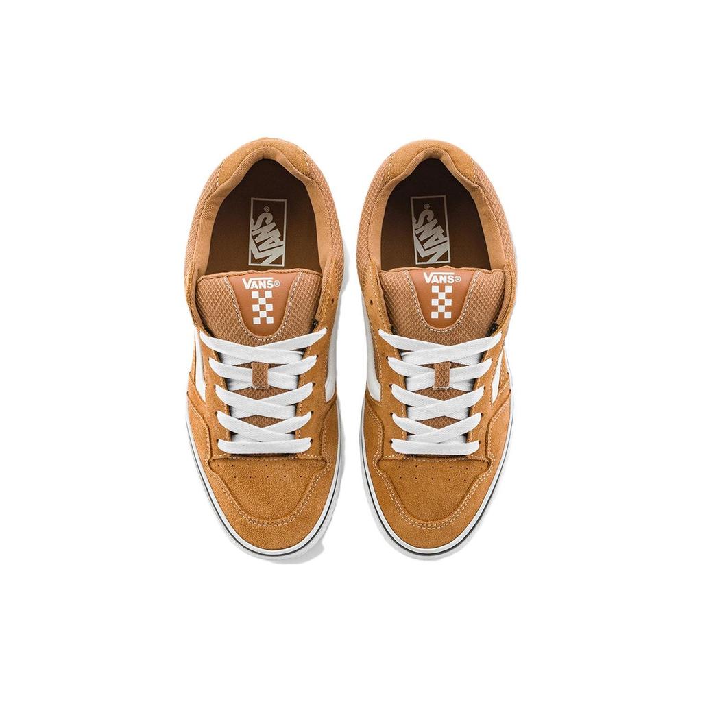 Vans Caldrone Casual Retro Durable Breathable Low-Top Skate Shoes Men Sneakers Brown VN000CXZ1OU