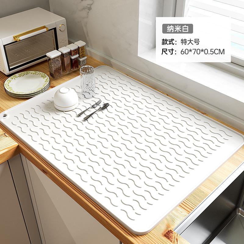 Heat Insulation Pad, Drain Mat, Kitchen Protection, Silicone Pad, Countertop Pad, Cutting Board, Anti-skid Pad, High Temperature Resistant
