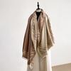 S New Streak Two-Sided Scarves Cashmere Soft Warm Fringe Pashmina Shawl Winter Coldproof Windproof Blanket Scarf