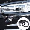 Gloss Black Front Fog Light Lamp Cover Ring Trim for BMW X5 F15 2014-2018