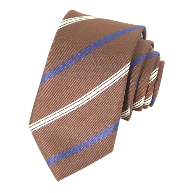 

Modern Diagonally Necktie For Professional Men Easy Care Polyester Fabric Resistant Formal Wear
