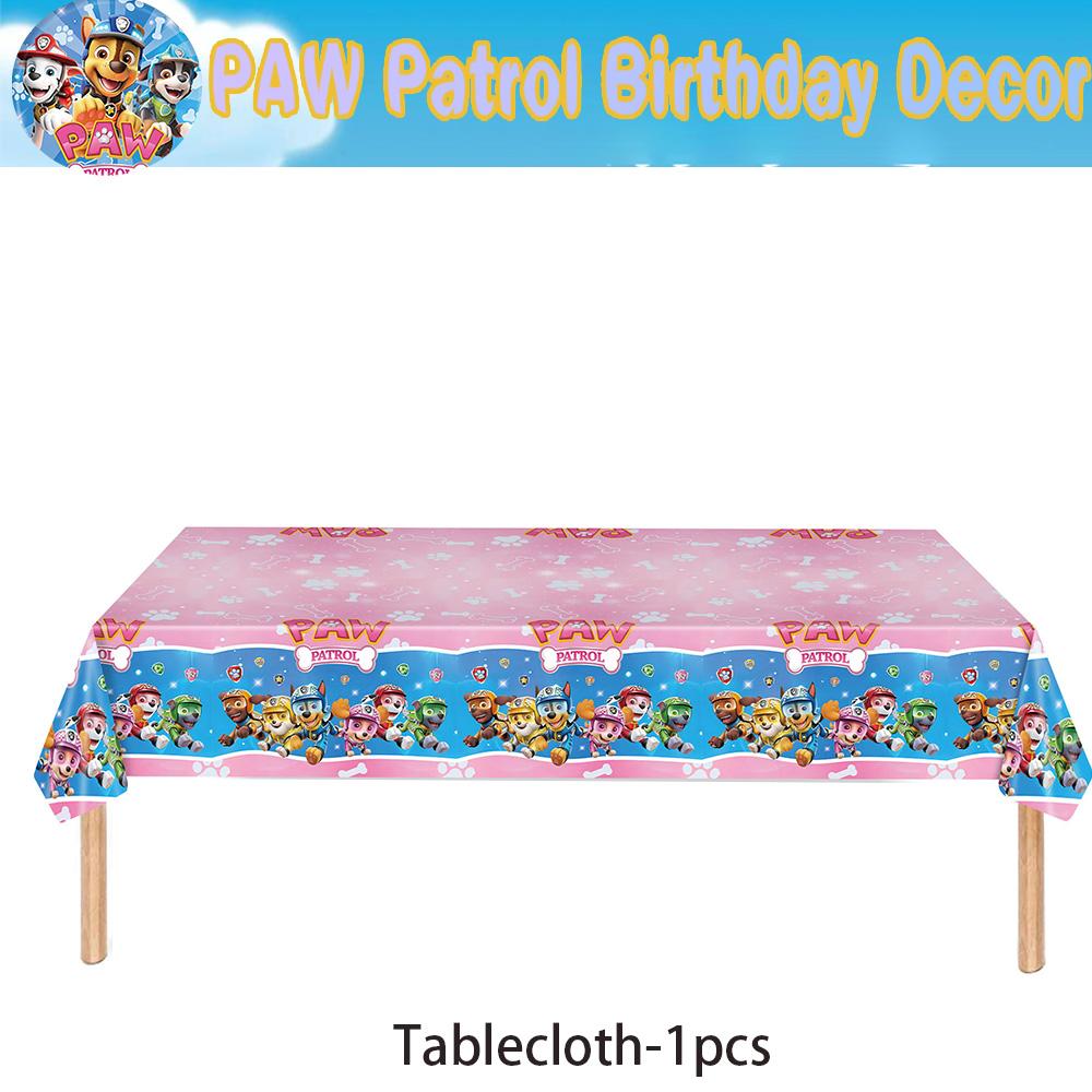 PAW Patrol Birth Date Decor Celebration Supplies Birth Date Celebration Disposable Tableware Collection Paper Board Napkin Balloon Infant Shower Decor