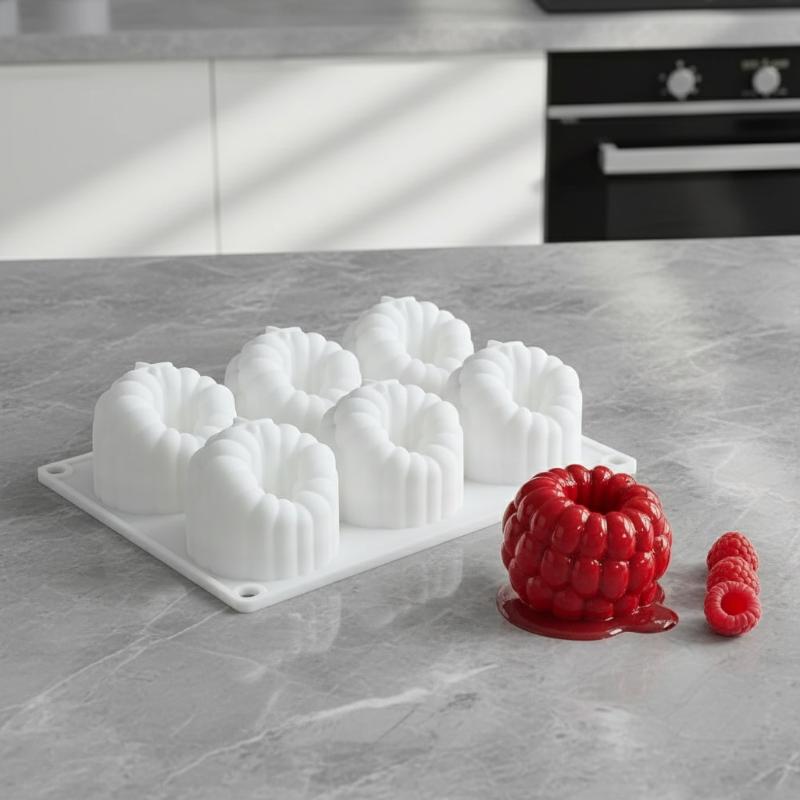 High Quality Food Grade Raspberry Silicone Mold Non Stick Fruit Shaped Bakeware for Home Baking Needs