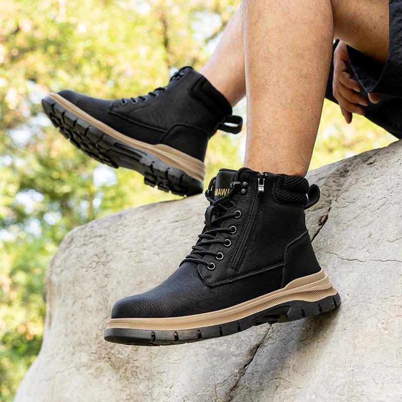Waterproof Safety Shoes Comfort Men for Work Steel Toe Industrial Boots Man Protection Kevlar insoles Platform Boots