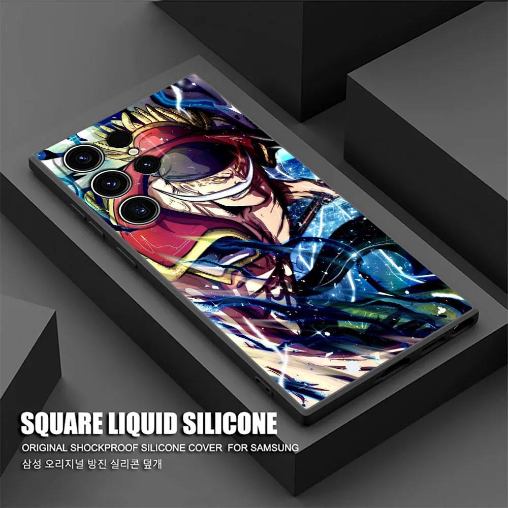O-One Pieces Boss Anime Phone Case For Samsung Galaxy S25 S24 S23 S20 S21 FE S26 S22 Ultra 5G S26 Plus S25FE Soft Silicone Cover