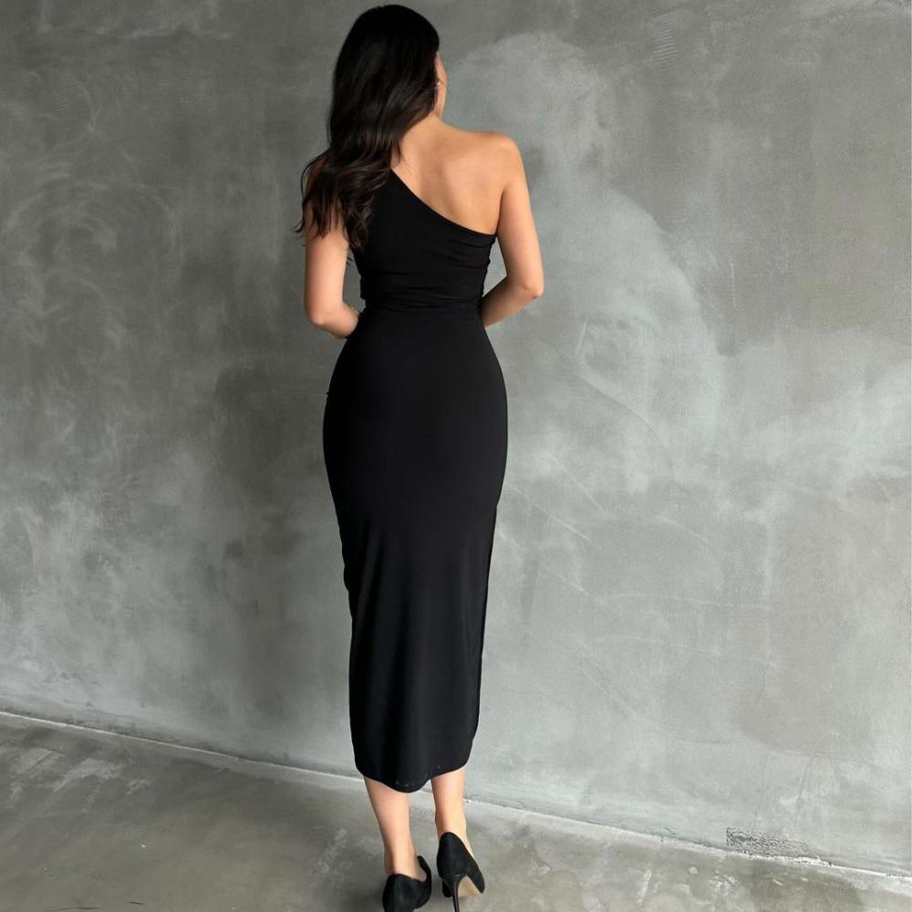 Summer Maxi Dress Women Split Fashion Sleeveless Backless Slim Dress Female Casual Streetwear Club Elegant Party Dresses