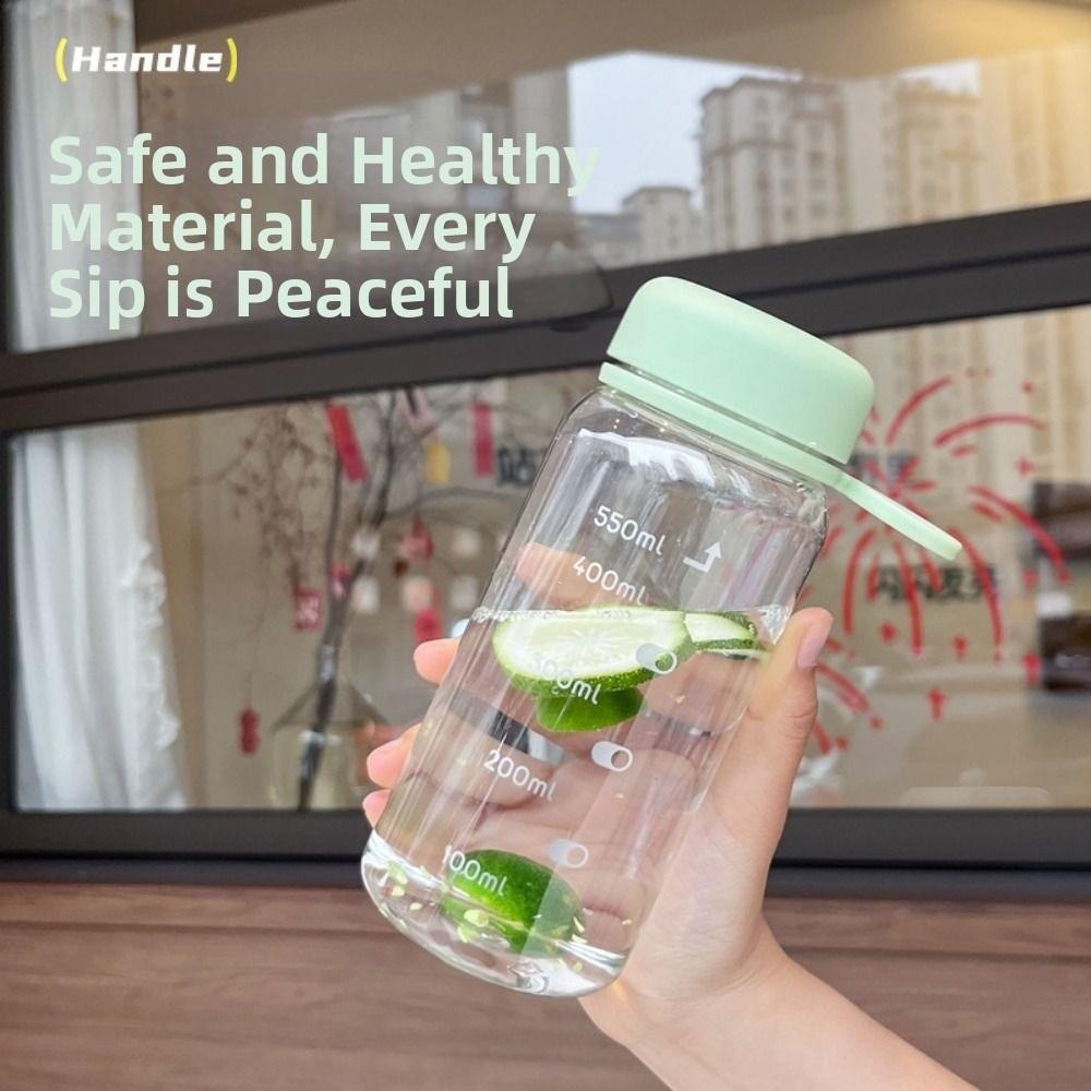 Transparent Sports Water Cup 400/550ml Water Bottle INS Drinking Cup  Outdoor Sports